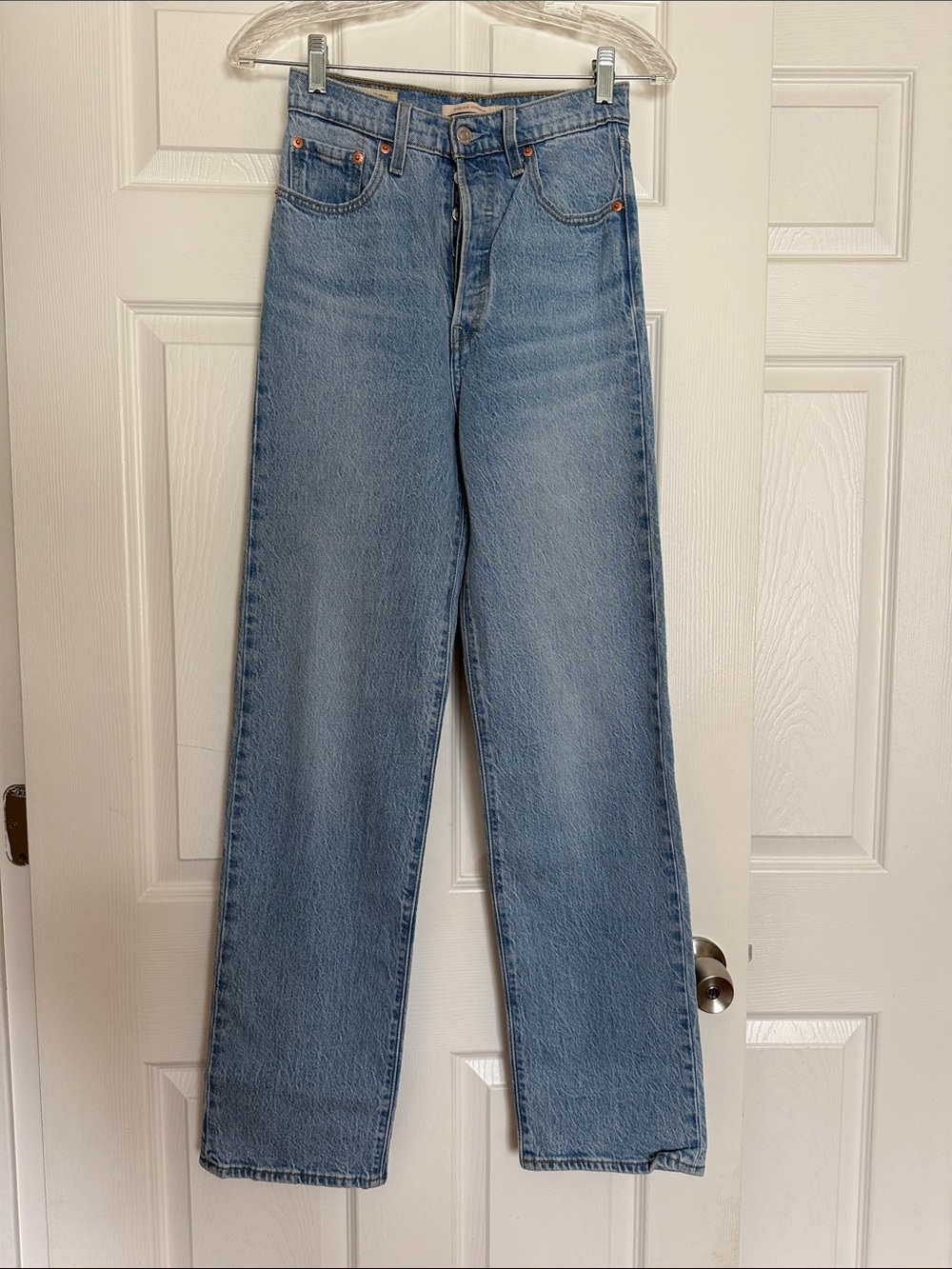 Levi’s Ribcage Straight Full Length - Samba Tango Light Wash Denim 26